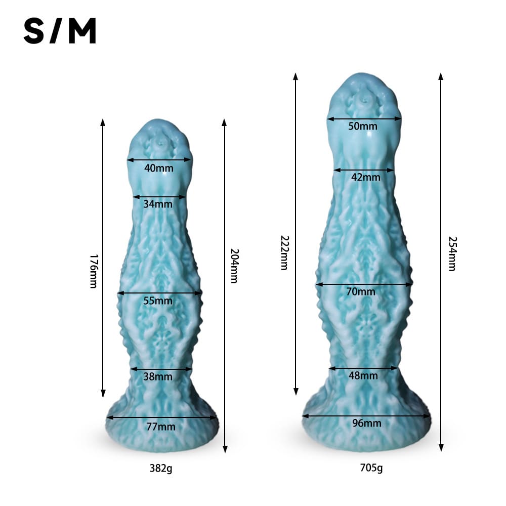 Blue Sea Dragon - Fantasy Squirting Dildo - Silicone Monster Toy