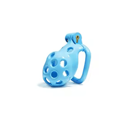 Blue Bubbles Chastity Cage - Small