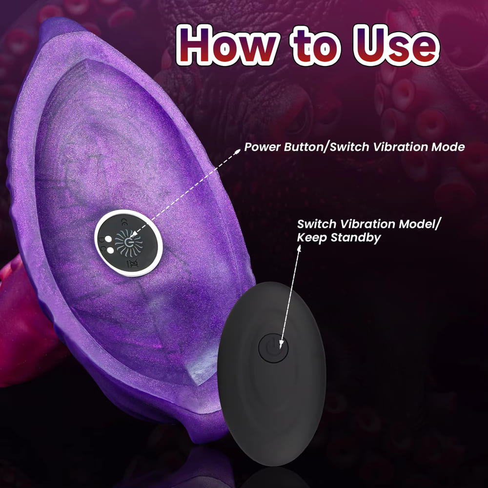 Bruce - Vibrating Octopus Tentacle Butt Plug