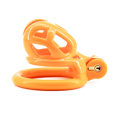 Orange Cobra Chastity Cage - Nub