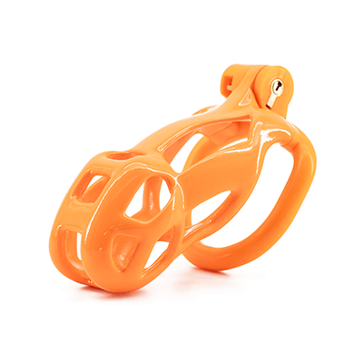 Cage de chasteté Cobra Orange - Standard