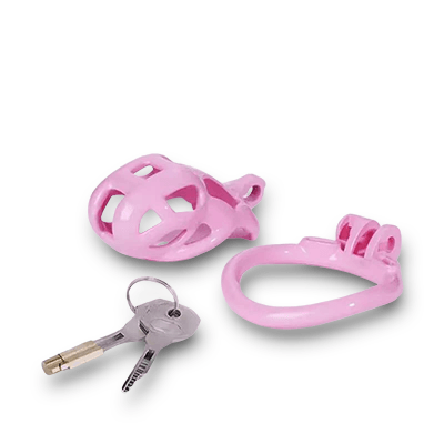 Pink Cobra Chastity Cage - Small