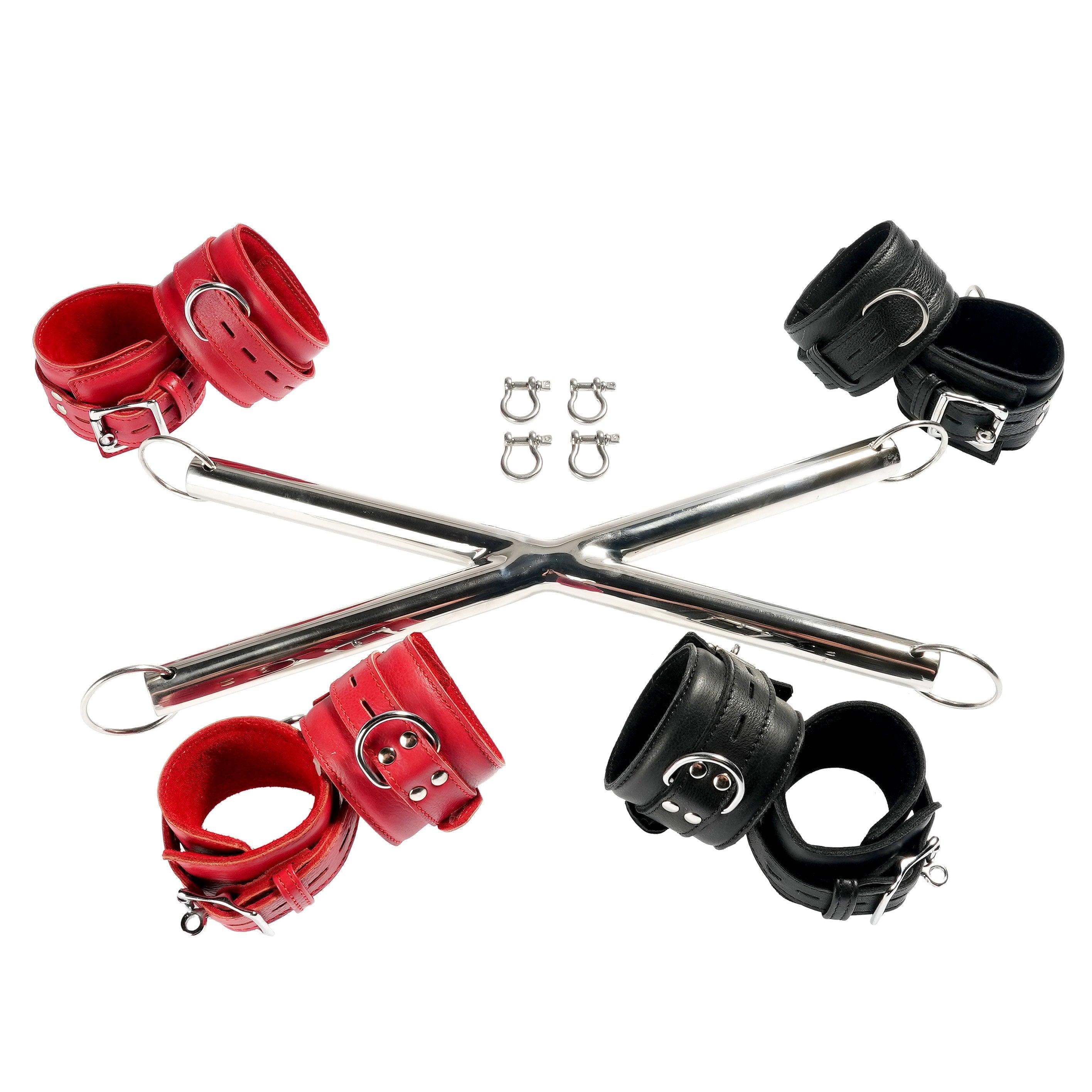 X Shape Spreader Bar and Cuff Set By Kink - Xoxomoving