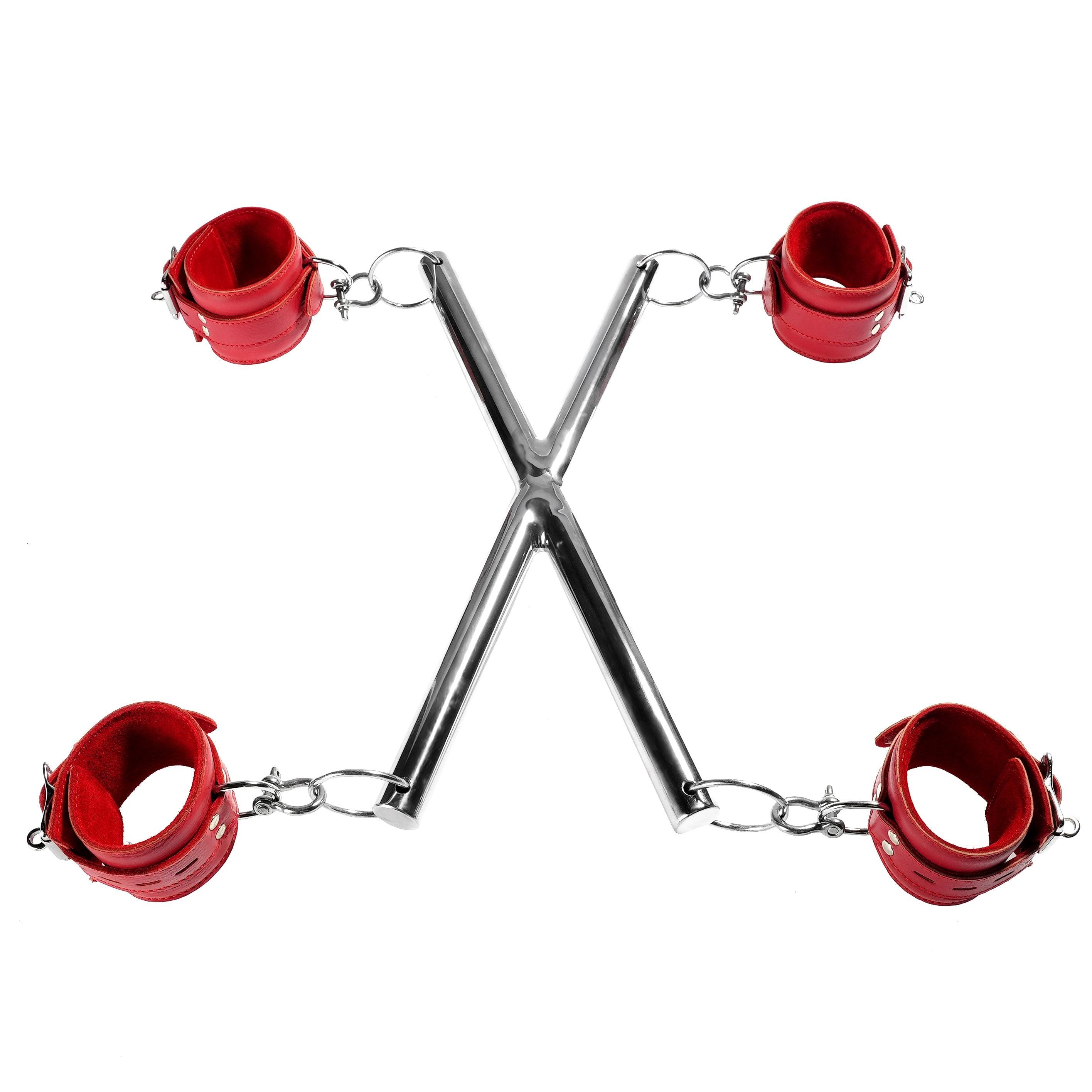 X Shape Spreader Bar and Cuff Set By Kink - Xoxomoving