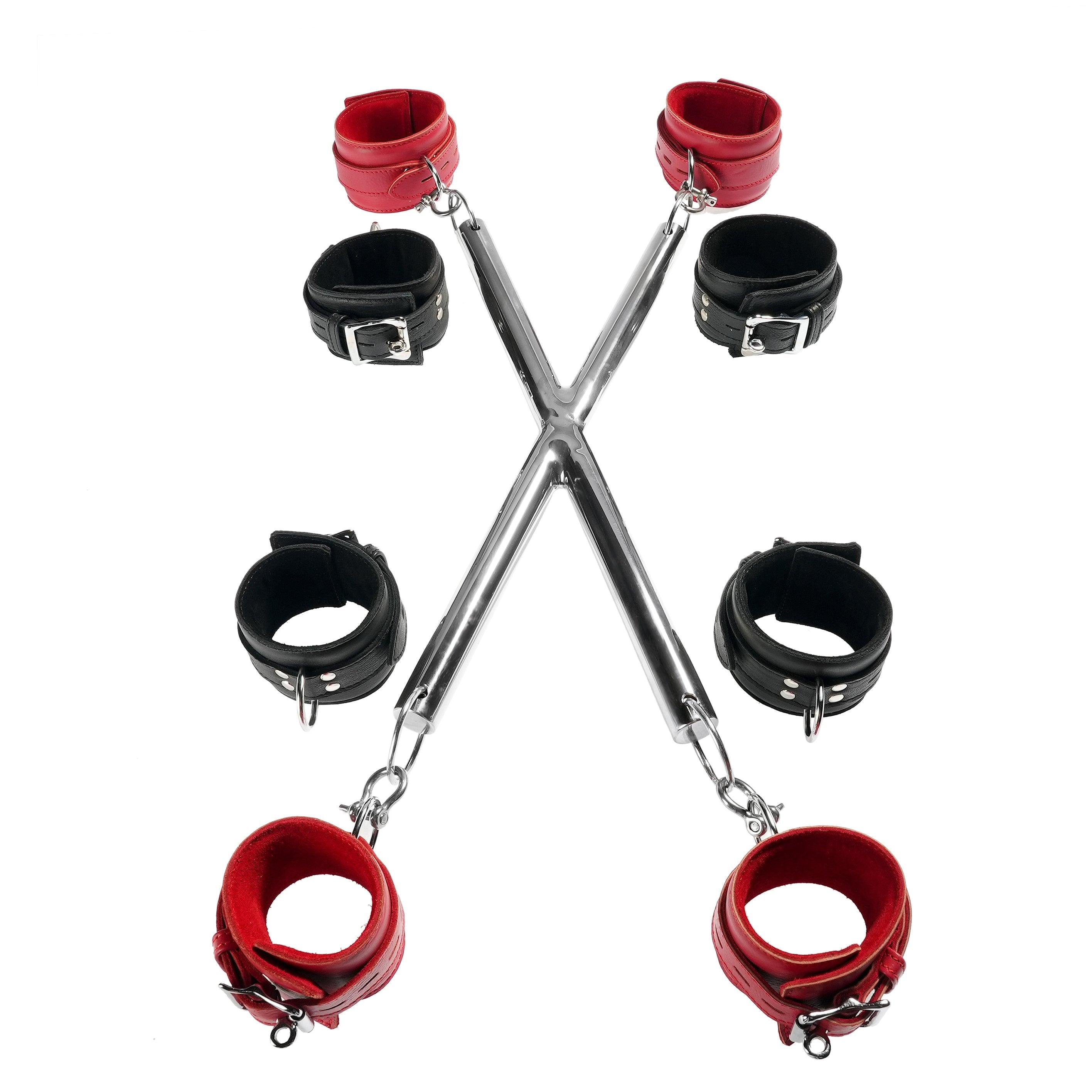 X Shape Spreader Bar and Cuff Set By Kink - Xoxomoving