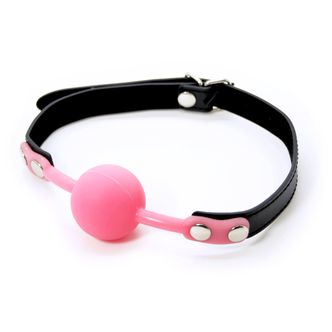 Silicone Ball Gag With Adjustable Leather Straps - Xoxomoving