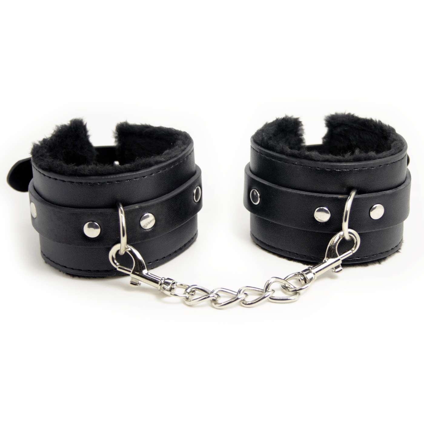 Adjustable Leather Faux Fur Lined Wrist Cuffs - Xoxomoving