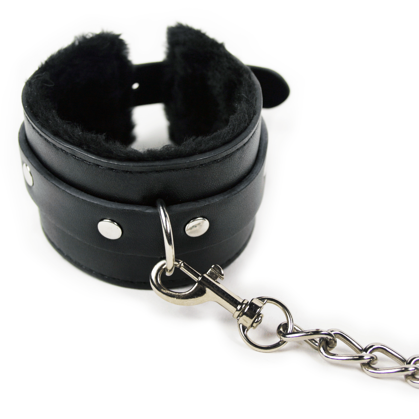 Adjustable Leather Faux Fur Lined Wrist Cuffs - Xoxomoving