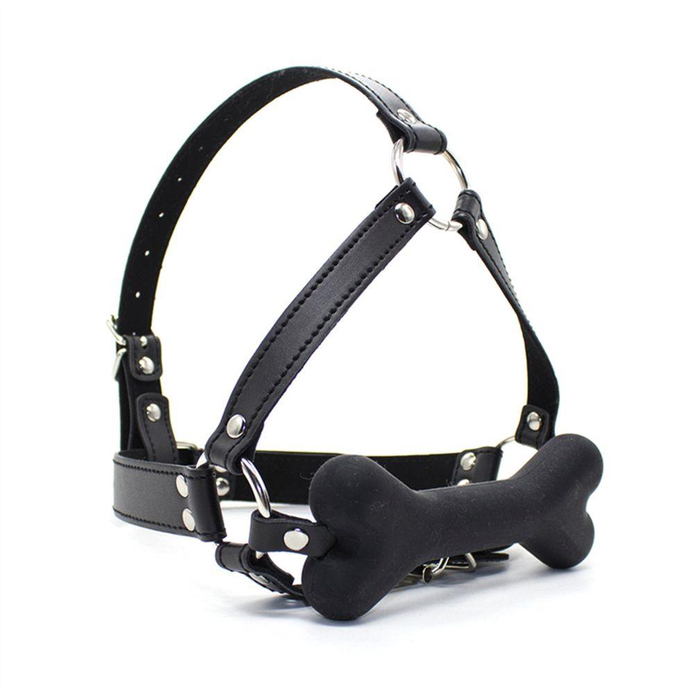 Bone Gag Head Harness - Available in 2 colors! - Xoxomoving