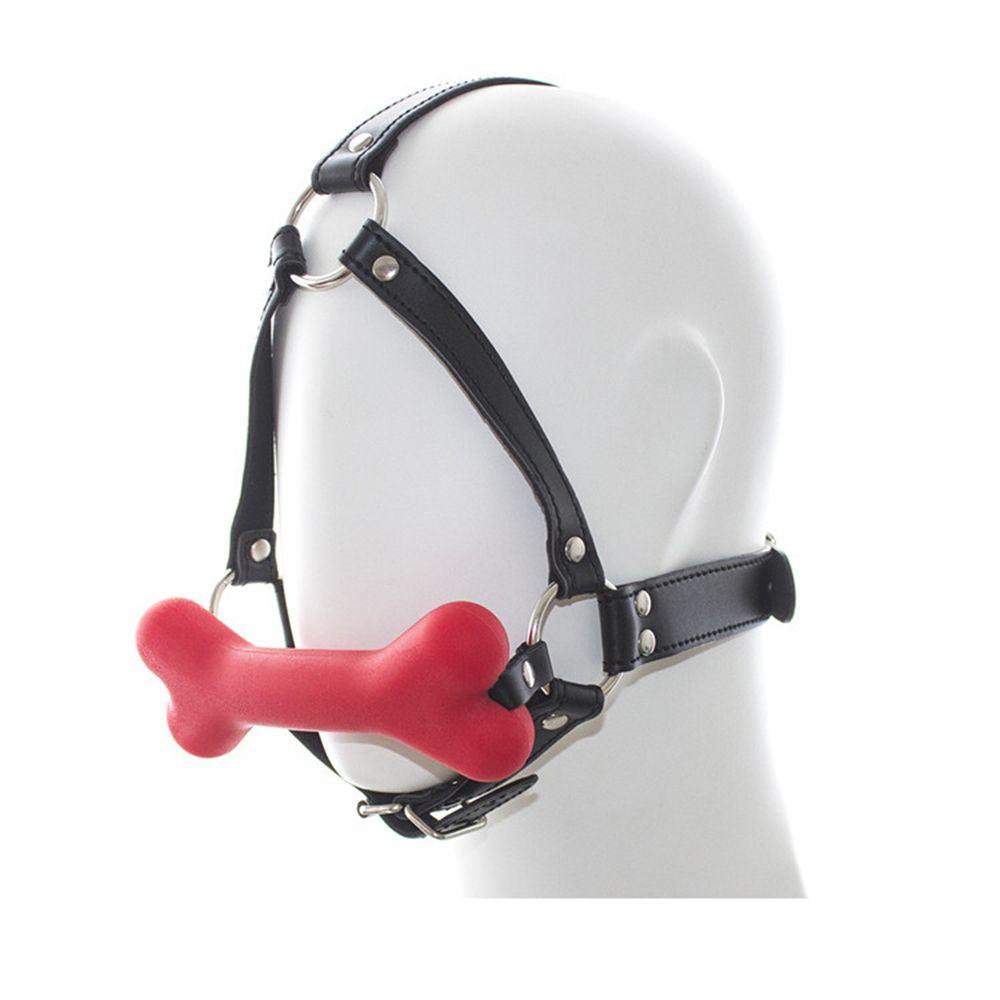 Bone Gag Head Harness - Available in 2 colors! - Xoxomoving