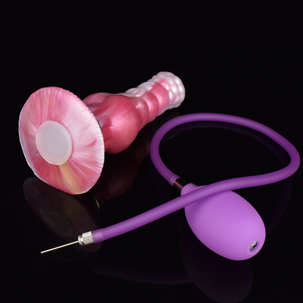 Silicone Knot Fantasy Dog Inflatable Dildo Xoxomoving