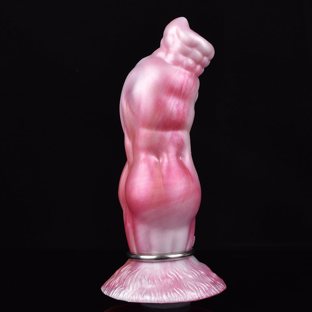 Pink Dog Cock Silicone Inflatable Knot Dildo Xoxomoving