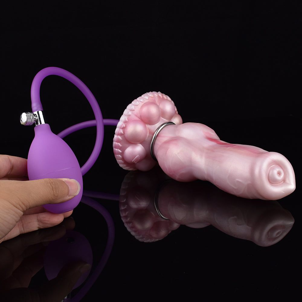 Bull dog 8.7 inch inflatable dildo Xoxomoving