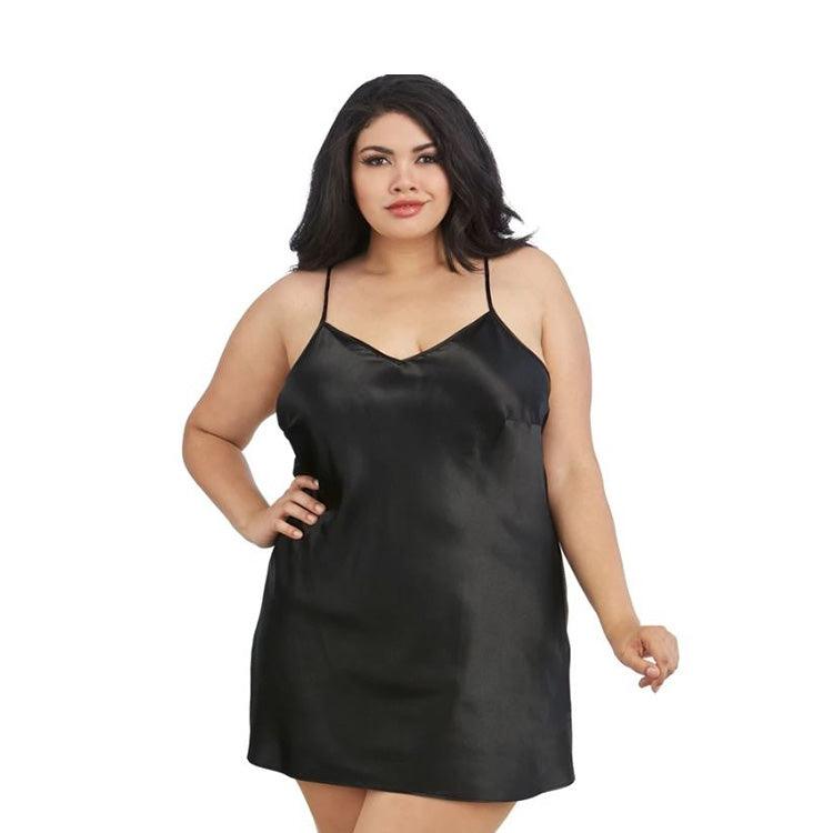 Dreamgirl Charmeuse Robe and Chemise Set Xoxomoving