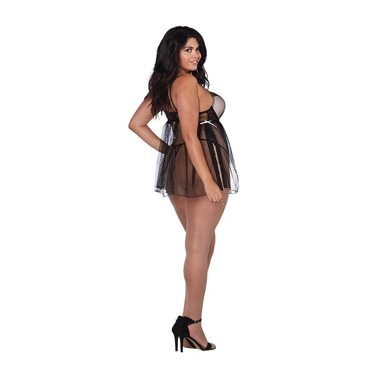 Ensemble Babydoll transparent 