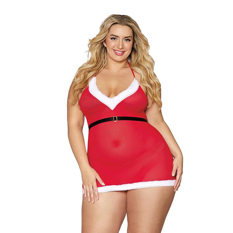 Stretch Mesh Santa Chemise