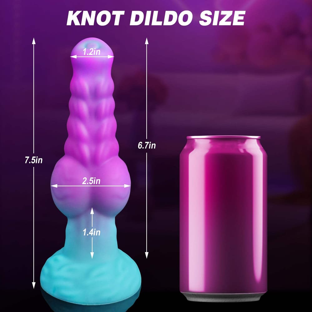 Drew - 7.5 Inch Silicone Fantasy Knot Dildo