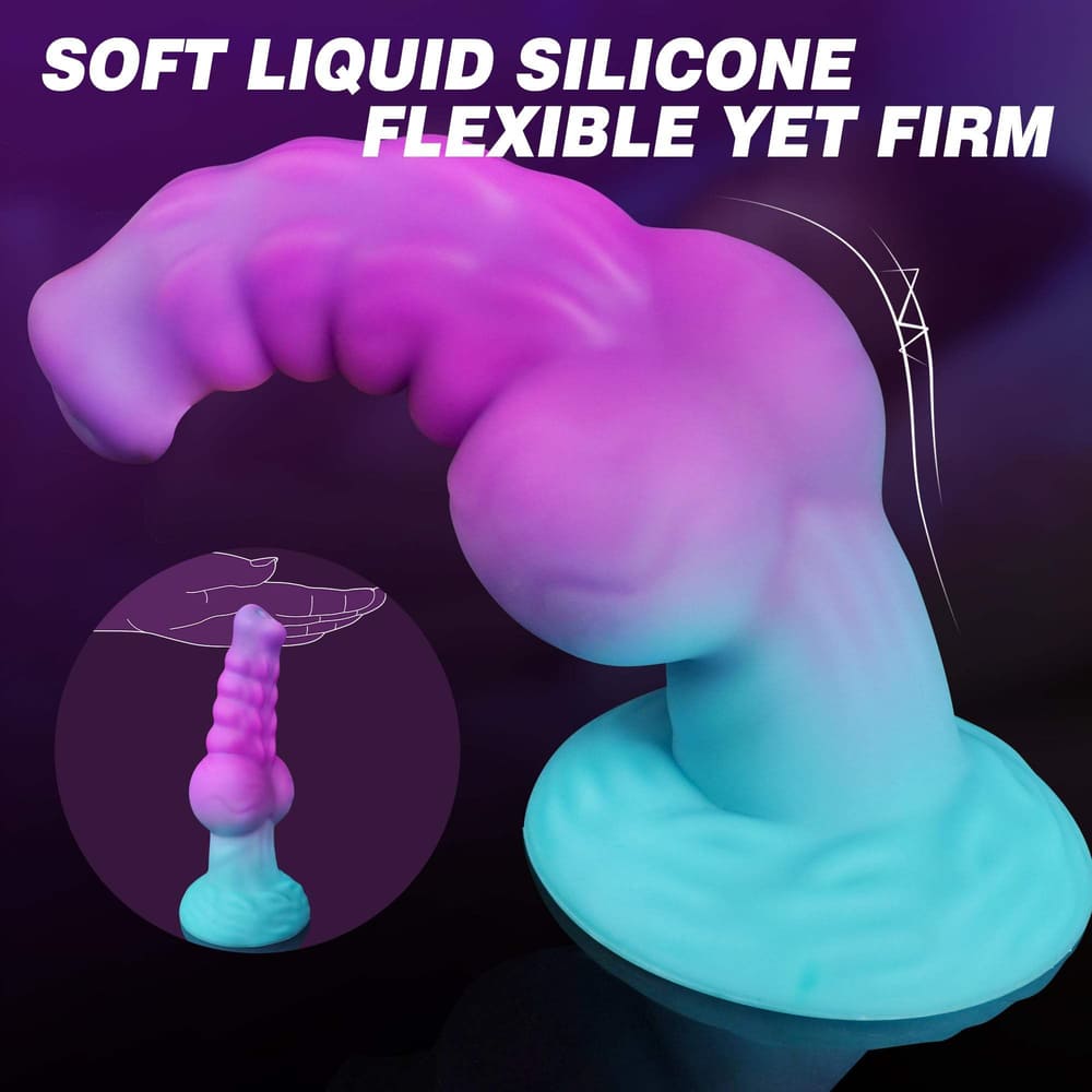 Drew - 7.5 Inch Silicone Fantasy Knot Dildo