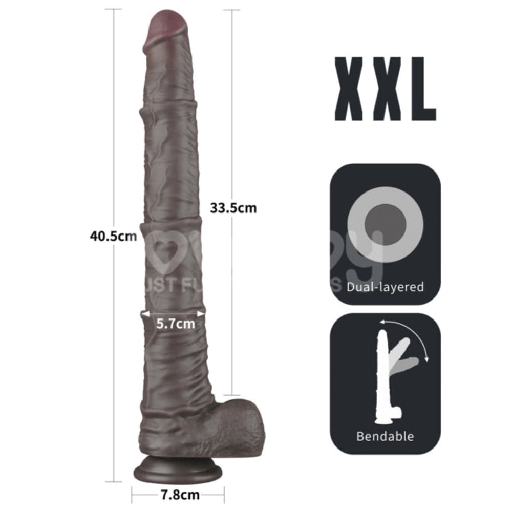 Eli - 16 Inch Long Silicone Dildo - Realistic BBC Dildo