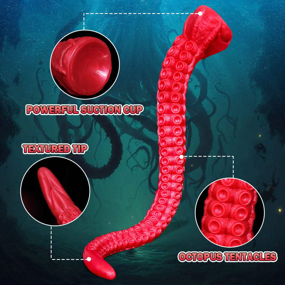 Fantasy Dildo - Long Tentacle Dildo - Silicone Suction Cup Dildo Xoxomoving
