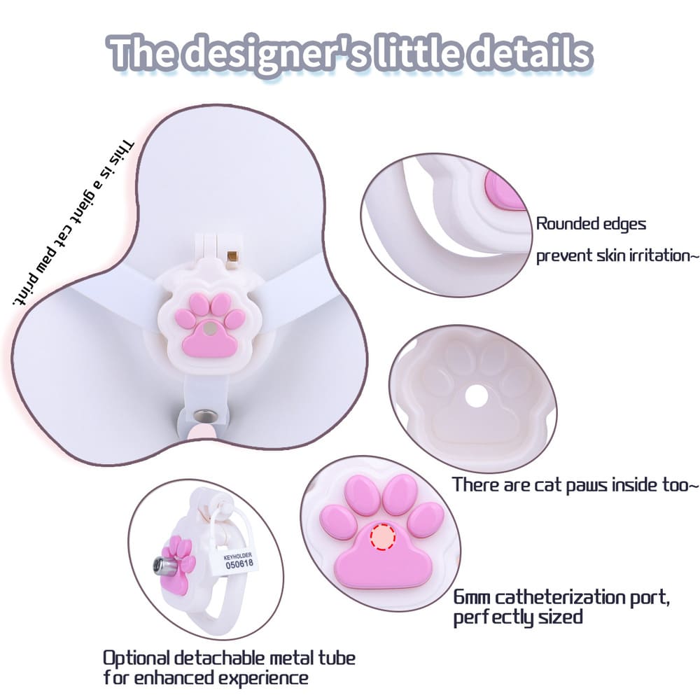 Felis - Cat Paw Resin Male Chastity Cage