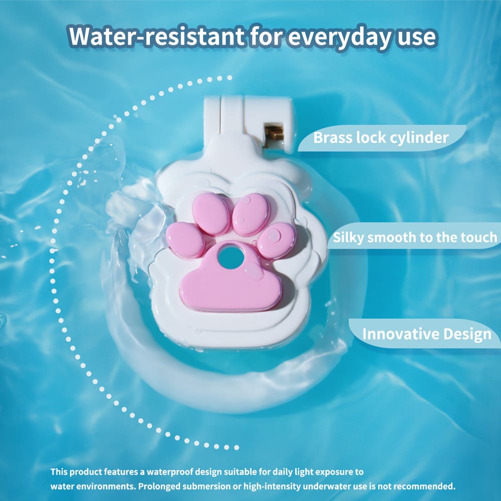 Felis - Cat Paw Resin Male Chastity Cage