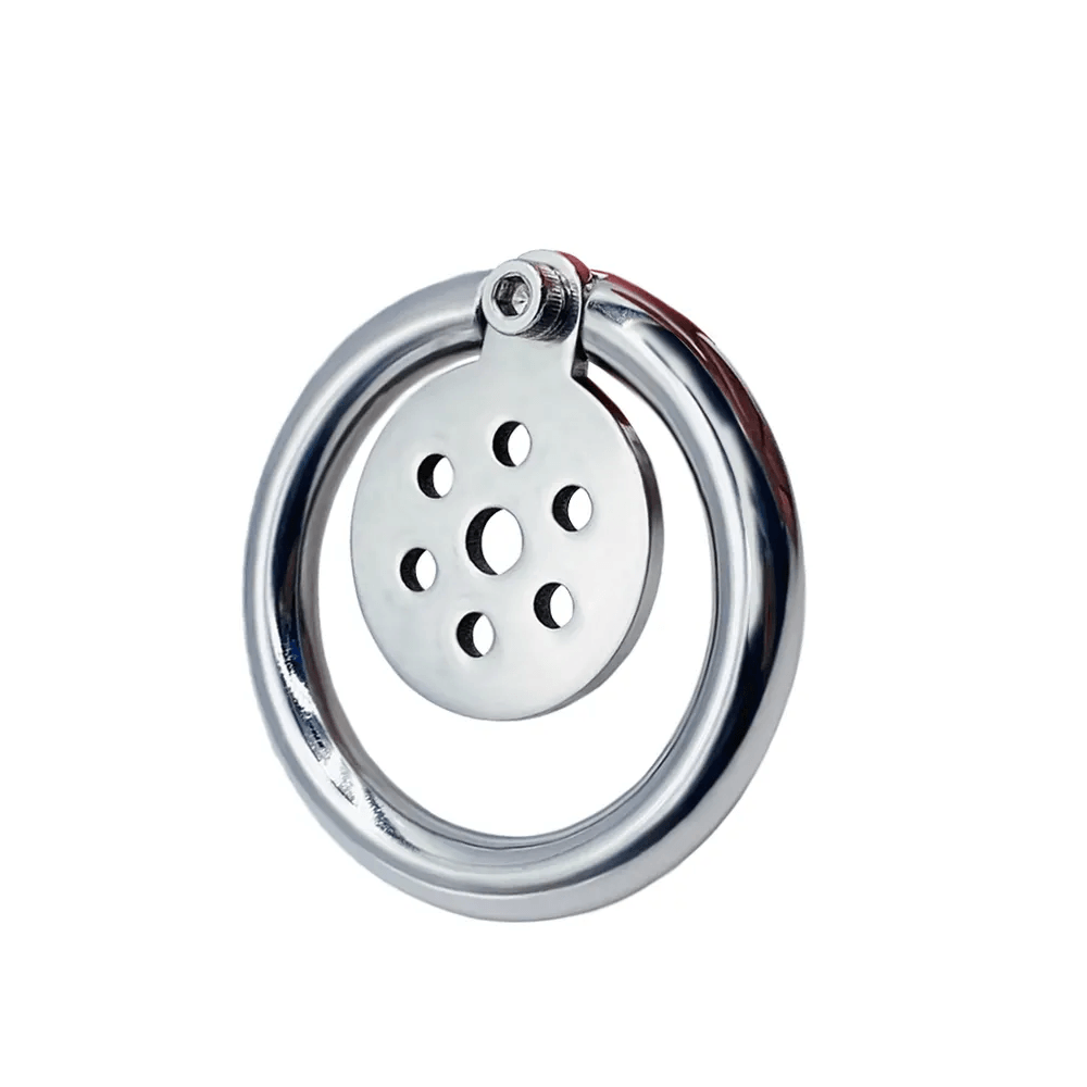 Flat Button Chastity Cage