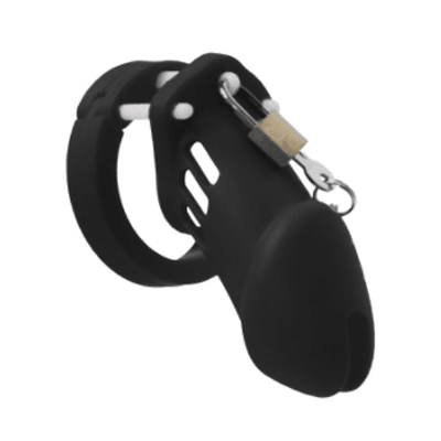 Cage de chasteté en silicone noir