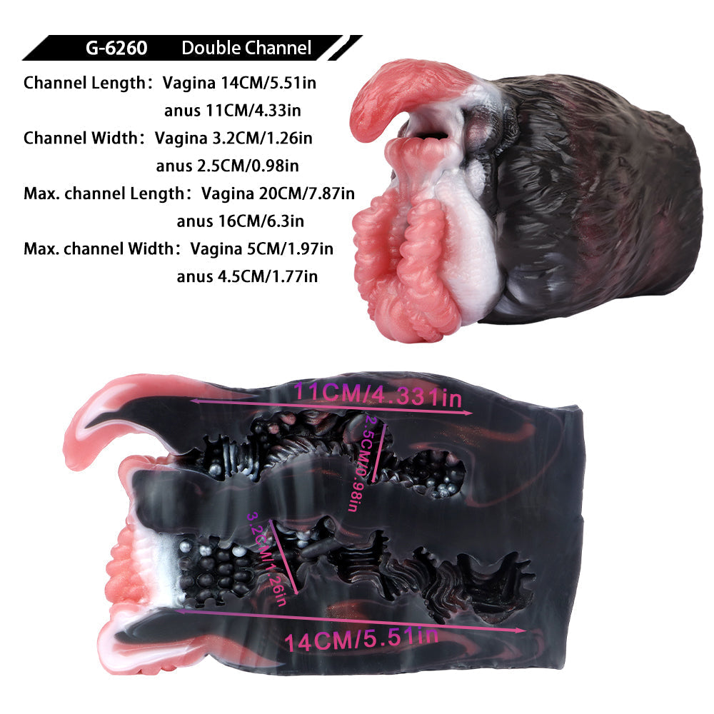 Fantasy Animal Pussies Pocket Masturbation Cup - Realistic Grizzly Grip Penis Massage Milk Xoxomoving