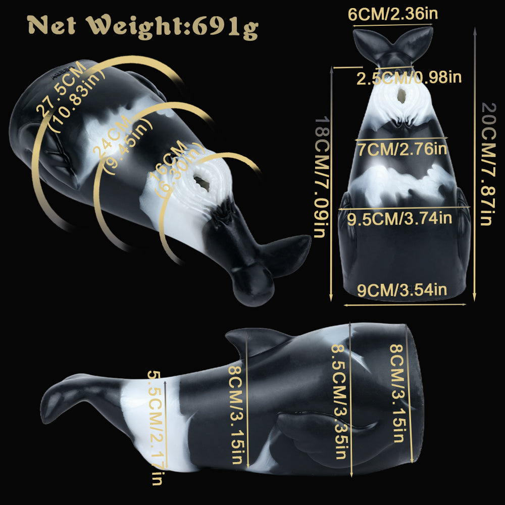 Realistic Whale Pocket Pussy Masturbation Cup - Marine Animal Vaginal Blowjob Sex Toys for Men Xoxomoving