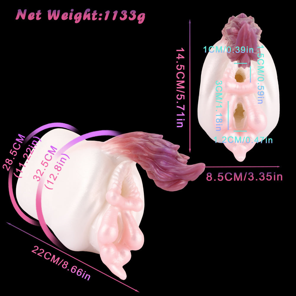 Rainbow Horse Pussy Animal Masturbator - Fantasy Pocket Masturtion Cup Penis Milk Sex Toy Xoxomoving