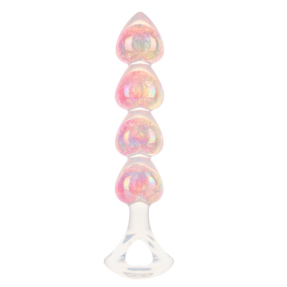 Gemheart - Heart Shaped Crystal Anal Beads