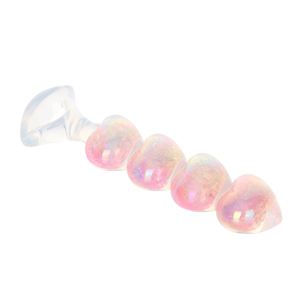 Gemheart - Heart Shaped Crystal Anal Beads