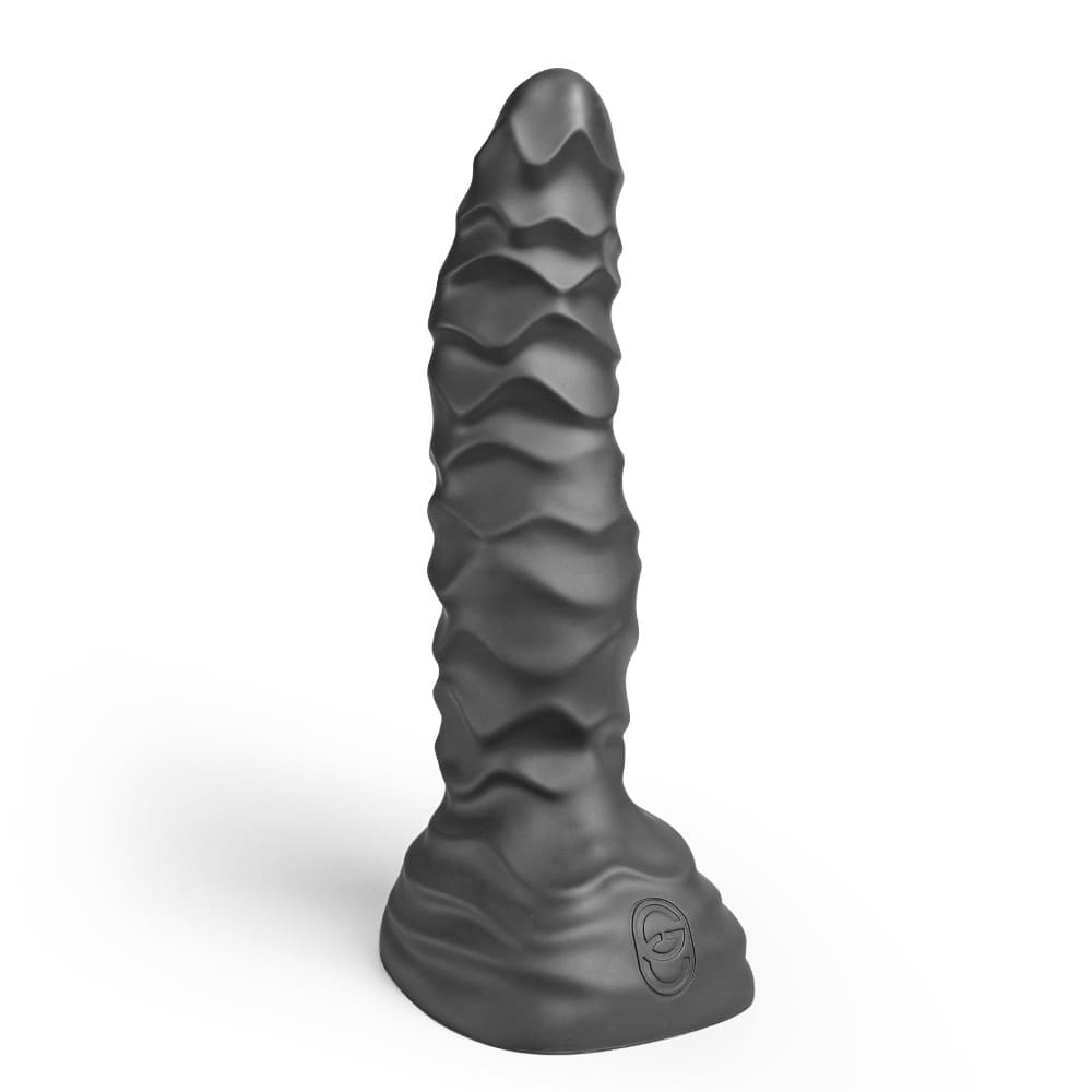 Xoxomoving Abbadon – Huge Textured Platinum Silicone Anal Dildo - 5 Sizes
