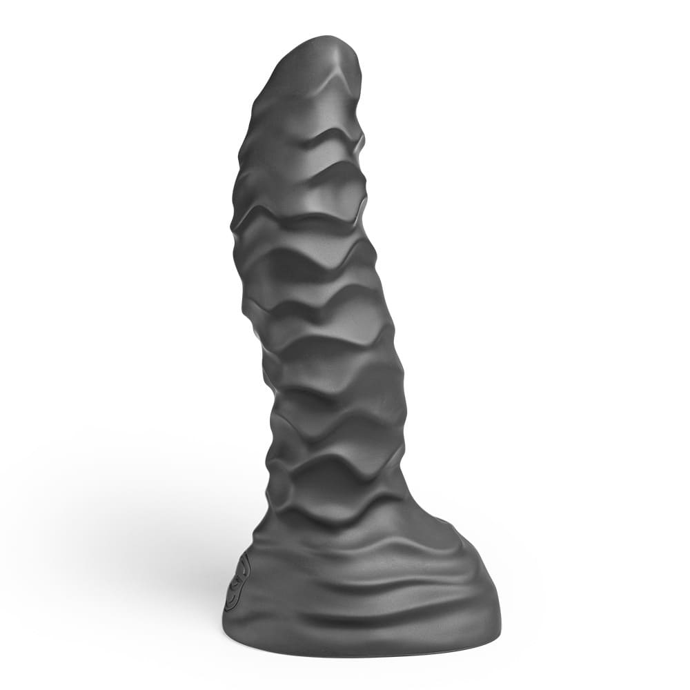 Xoxomoving Abbadon – Huge Textured Platinum Silicone Anal Dildo - 5 Sizes