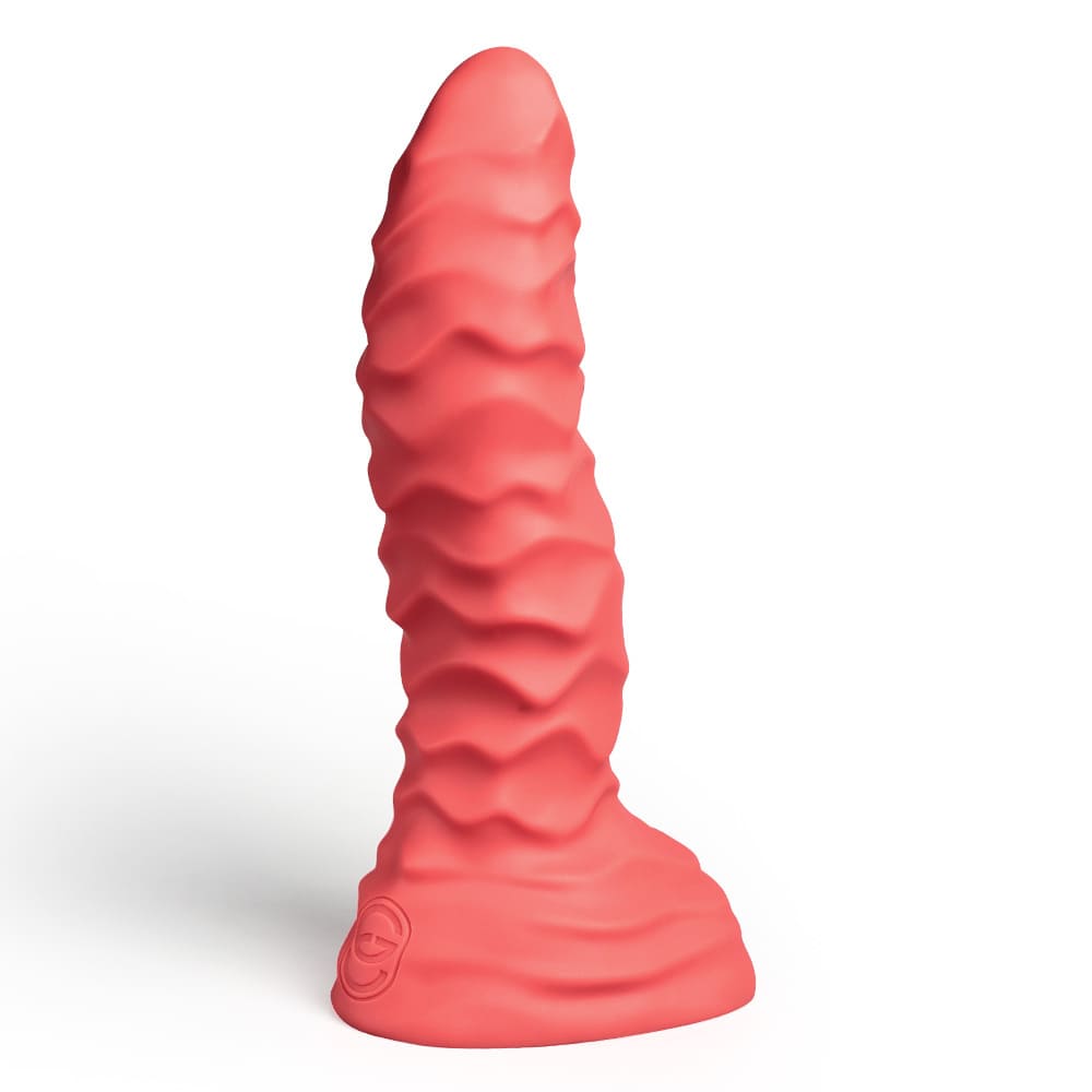 Xoxomoving Abbadon – Huge Textured Platinum Silicone Anal Dildo - 5 Sizes