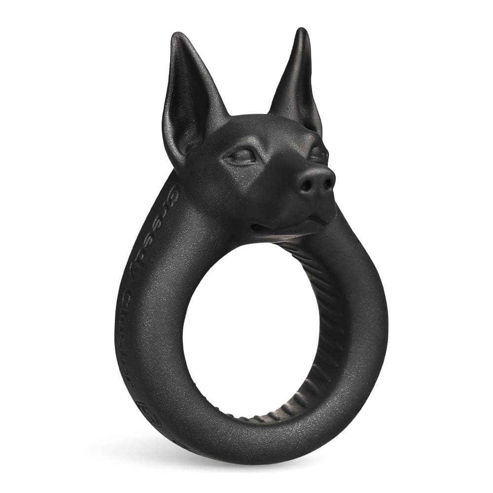 O-RING 03 Anubis Cock Ring – Platinum Silicone Fantasy Ring
