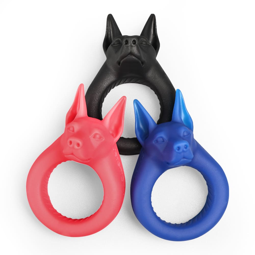 O-RING 03 Anubis Cock Ring – Platinum Silicone Fantasy Ring