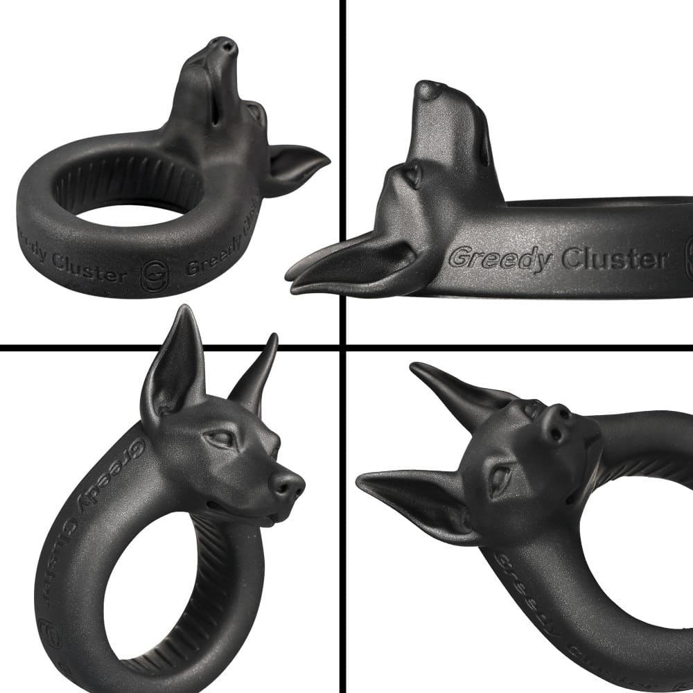O-RING 03 Anubis Cock Ring – Platinum Silicone Fantasy Ring