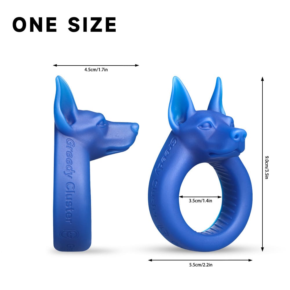 O-RING 03 Anubis Cock Ring – Platinum Silicone Fantasy Ring