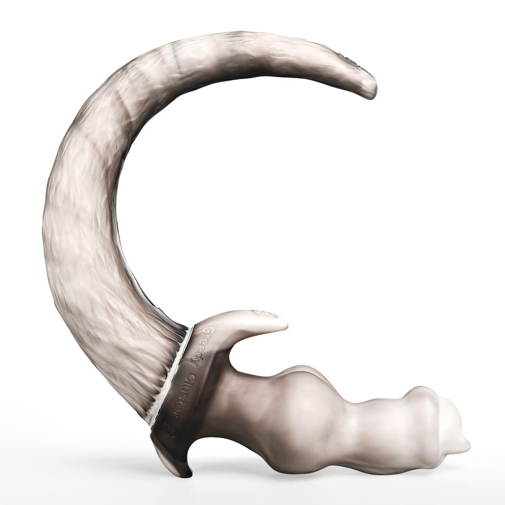 Pup Woof Tail Plug with Knot Dildo - 3 Sizes
