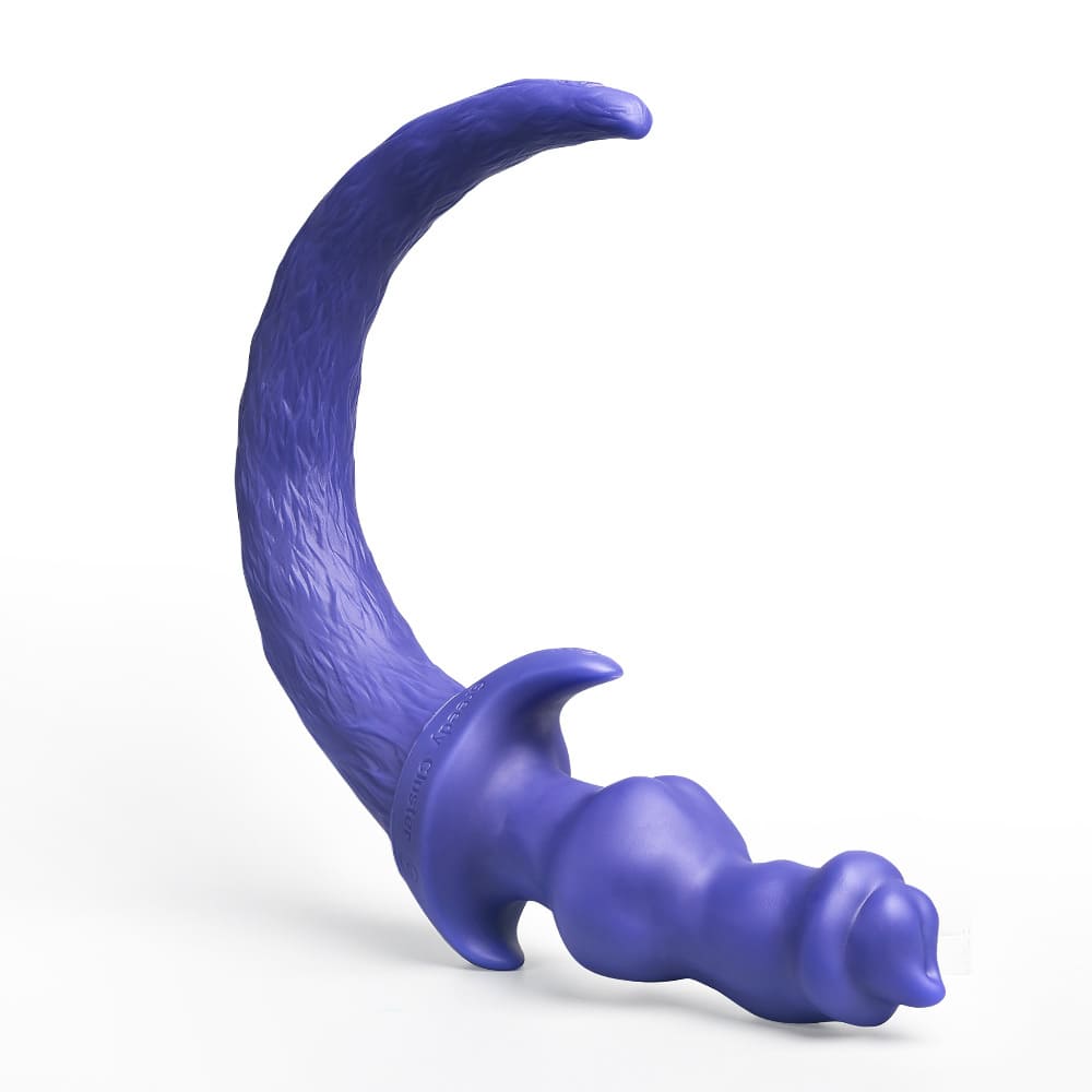 Pup Woof Tail Plug with Knot Dildo - 3 Sizes