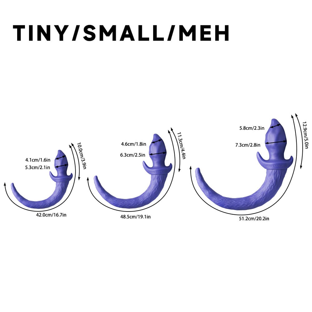 Puppy Flame Plug – Silicone Tail Anal Plug – 3 Sizes
