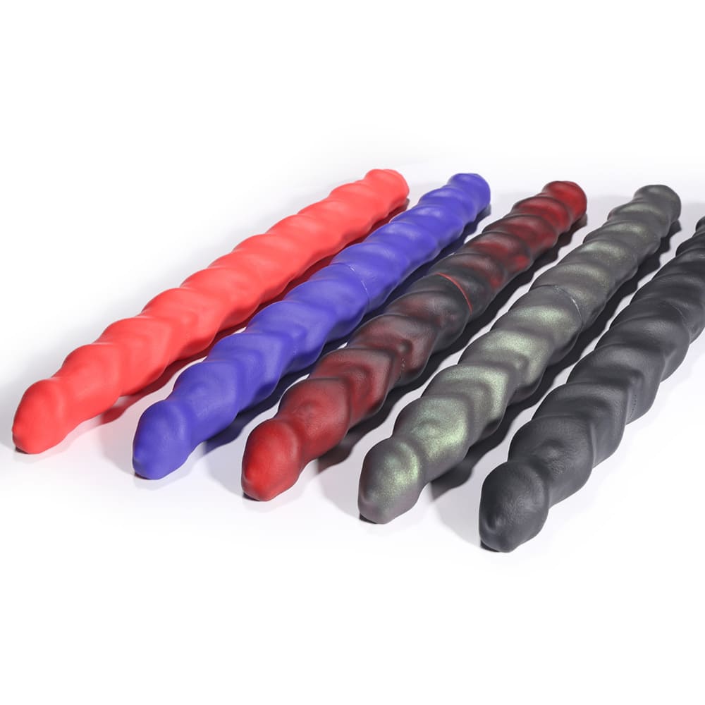 Double Ended Spiral Silicone Dildo for Couples