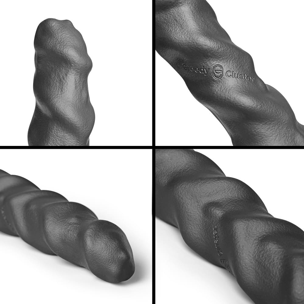 Double Ended Spiral Silicone Dildo for Couples