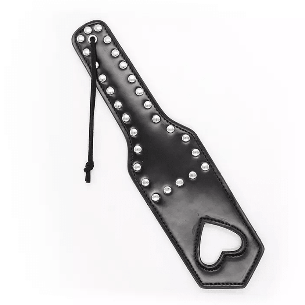 Love Heart Leather Paddle