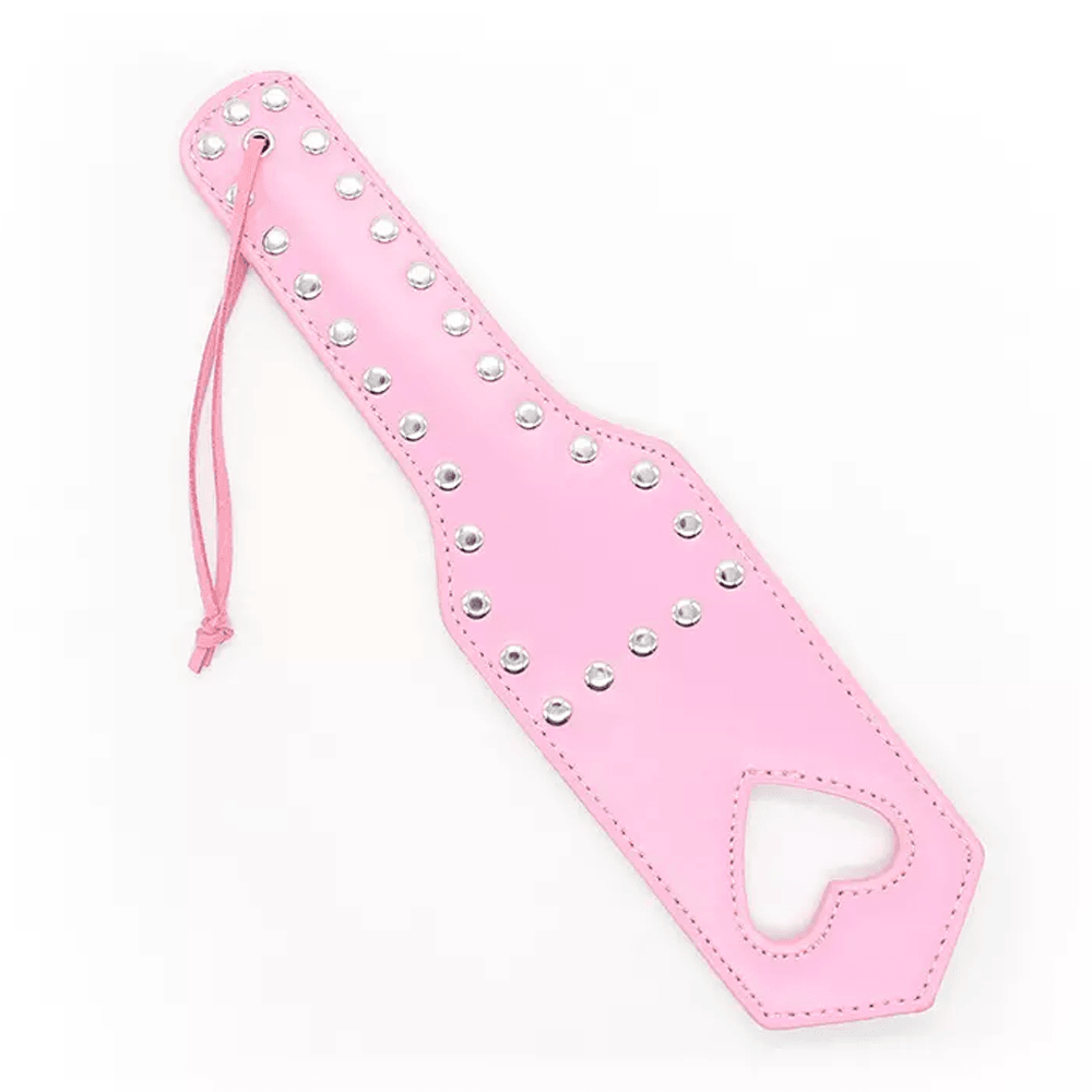 Love Heart Leather Paddle