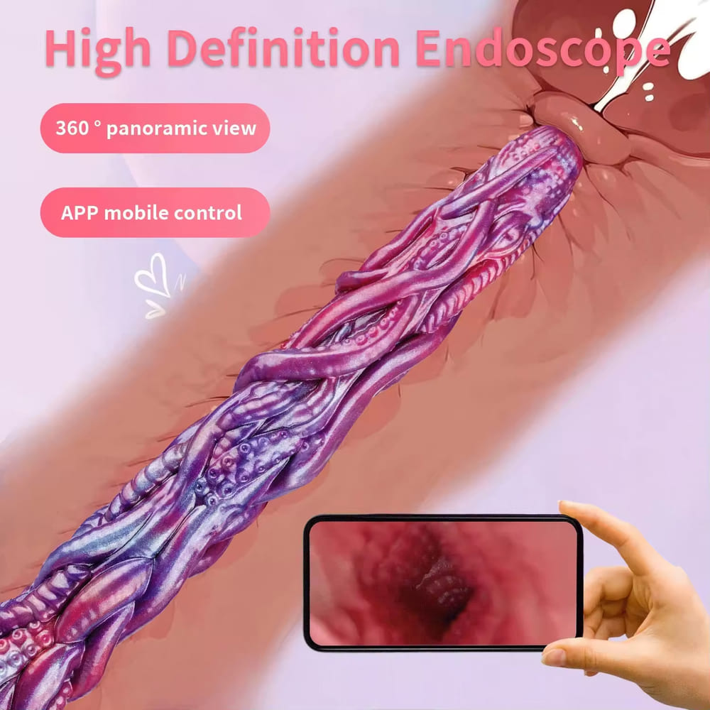 Smart Camera Tentacle Dildo – Silicone Fantasy Toy with Real-Time Viewing Long Anal Toy Xoxomoving