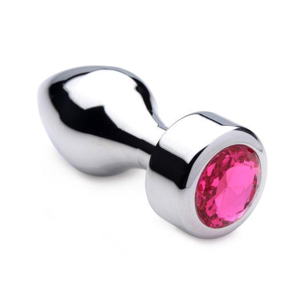 Weighted Metal Anal Plug with Gem - Medium - Xoxomoving