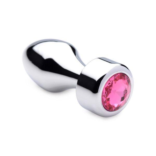 Weighted Metal Anal Plug with Gem - Small - Xoxomoving